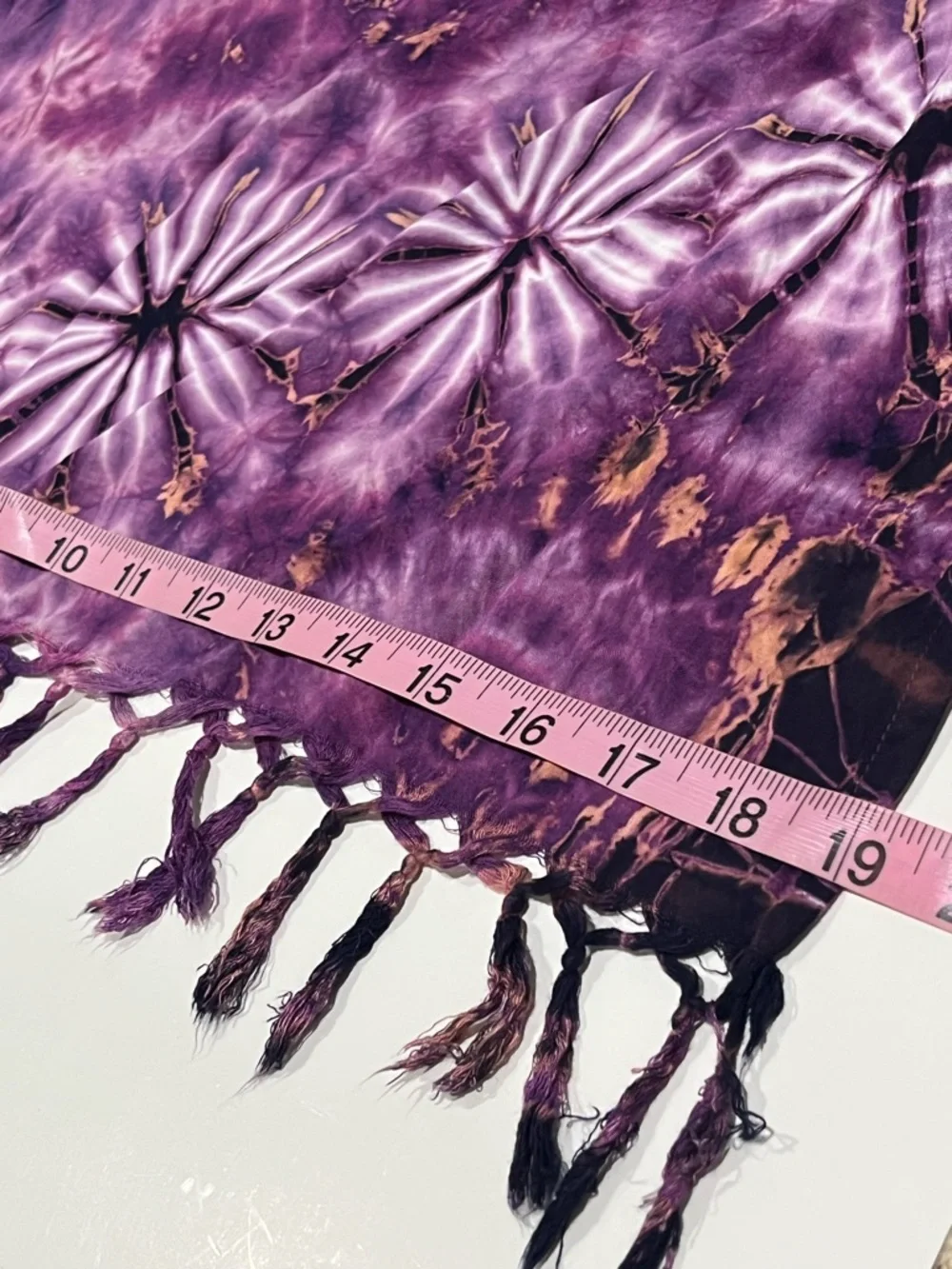 Darn Good Yarn - Lot of 2 Scarves - Tie Dye Scarf Shawl Wrap